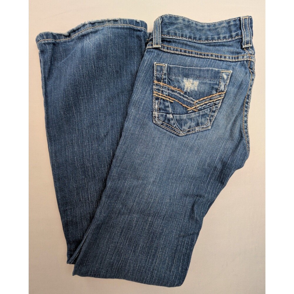 BKE Stella Low Rise Bootcut Jean Flare Distressed Y2K Western Rodeo Indie Sleaze
